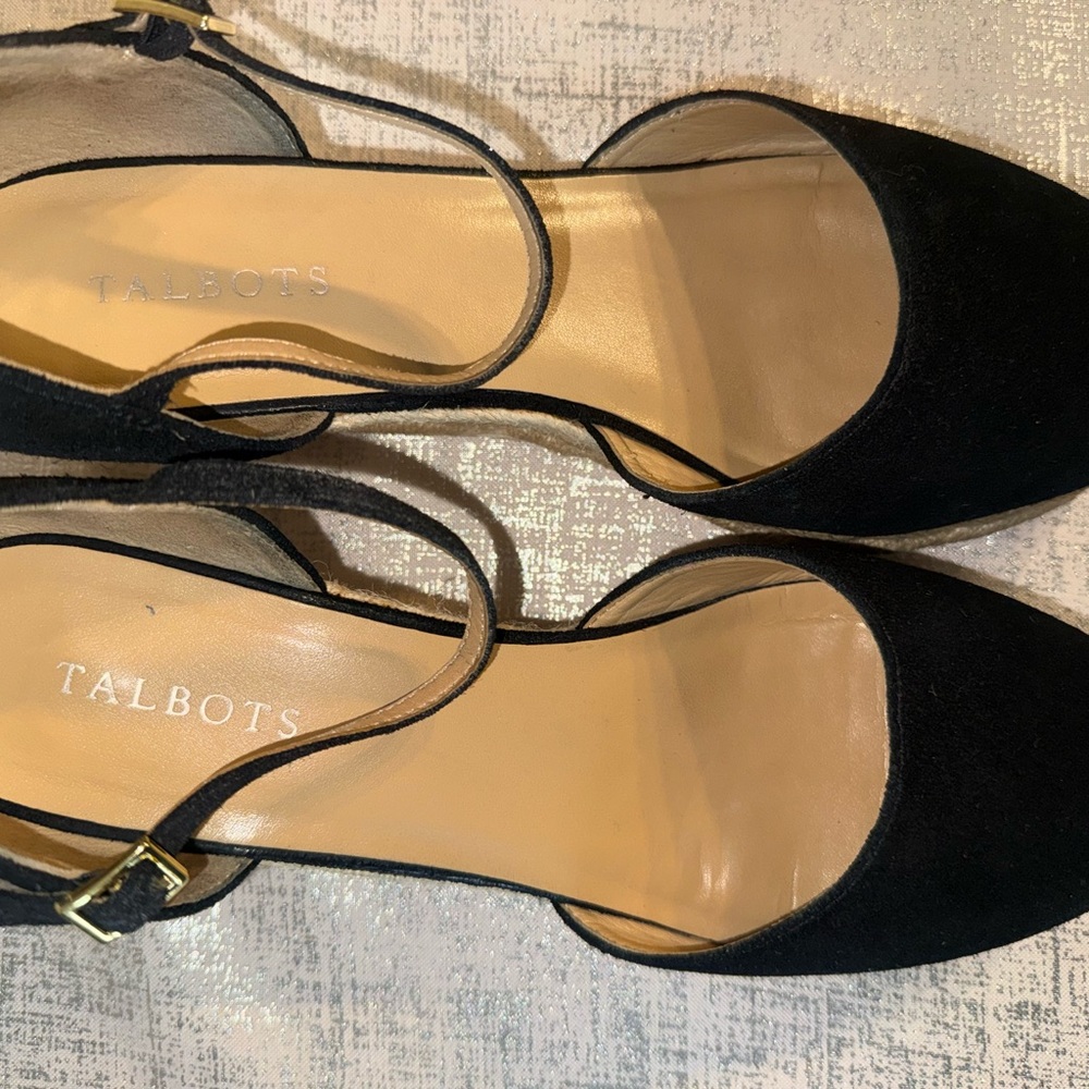 Talbots Black Espadrille Women's Shoes - Picture 13 of 16
